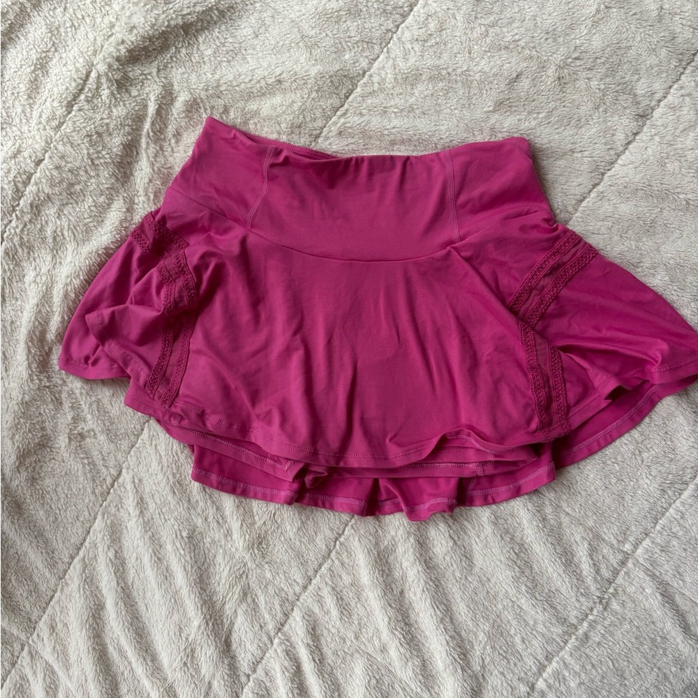Free People Movement Pleats and Thank You Pink Skirt